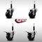 Service Caster 3'' SS Phenolic Swivel 3/4'' Expand Stem Caster Set 2 Total Lock Brakes, 4PK SCC-SSEXTTL20S314-PHS-2-S-2-34 - alternate 4